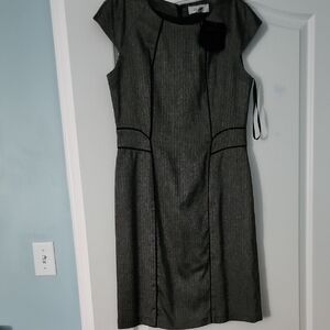 Waverly Charcoal Midi Dress